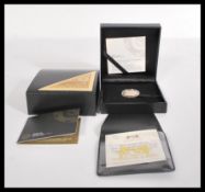 1/4 Krugerrand - A quarter Krugerrand gold proof coin from the South African mint 2017. Limited