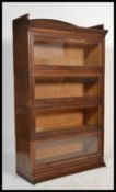 An Edwardian / early 20th century oak Lebus stacki