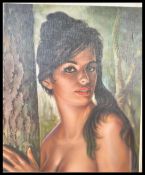 A vintage retro 20th century 1960's coloured print