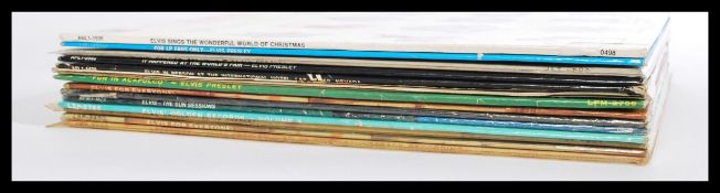 Elvis Vinyl Records - A collection of long play LP