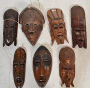 A group of vintage 20th century African tribal woo