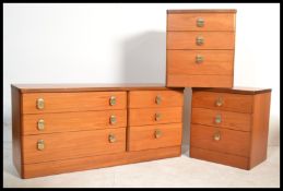 Stag Furniture - a pair of vintage 20th century te
