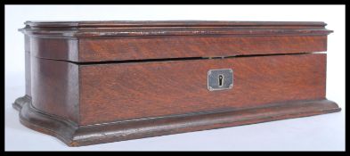 A silver hallmarked presentation box presented to the Right Honourable Lord Major of Bristol