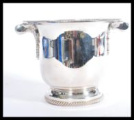 A good silver plated twin handled Champagne / Ice