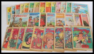 A collection of vintage comic magazines for girls