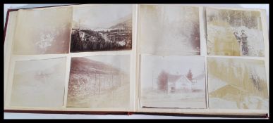 Two albums of antique photographs dating from the