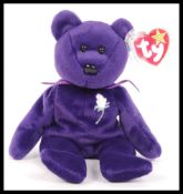 TY BEANIE BABY COMMEMORATIVE PLUSH TEDDY BEAR ' DI