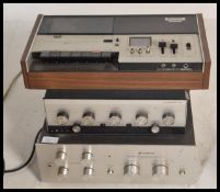 Vintage Hifi. A Leak Amplifier stereo model 30 along with a vintage Trio Amp KA3700