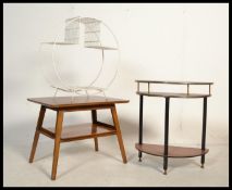 A vintage retro 20th century quarter panel veneere