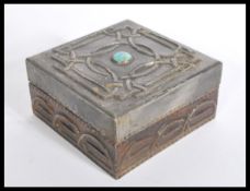 An early 20th century Tudric pewter Art Nouveau li