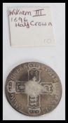 A 17th century William III 1696 Half Crown / Halfc