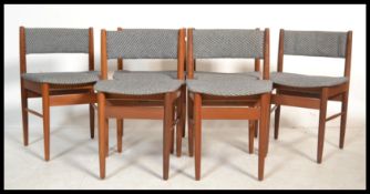 A set of six vintage retro 20th century teak chair
