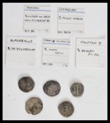 A group of five Roman silver coins to include Elga
