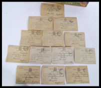 A collection of vintage postcards and greeting cards dating from the early 20th Century to include