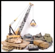 ASSORTED COLLECTION OF REMOTE CONTROL TANKS 1/16 SCALE AND OTHER