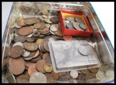 A good collection of English and American coins dating from the early 18th century to include many