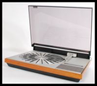 A stunning retro circa 1970's teak cased Bang & Olufsen B & O Beogram 4004 Linear Tracking