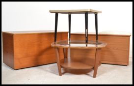 A group of vintage retro teak furniture to include