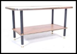 A vintage 1950's retro coffee table of rectangular