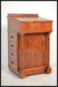 A contemporary 20th Century yew wood Davenport wri