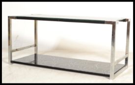 A retro mid century occasional coffee table having