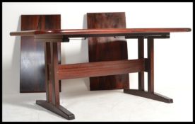 A large 20th century Danish dining table in the ma