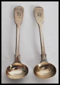A pair of early 19th century Georgian hallmarked s