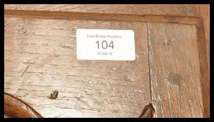 A 19th century French pedestal country oak library