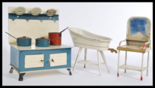 A group of three vintage early 20th century metal