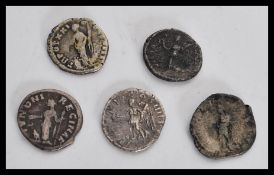 A group of Roman coins to include Severus Alexande