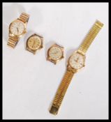 A collection of four vintage 20th Century automatic gents wrist watches to include Ramona x 2,
