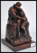 After Auguste Rodin french sculptor - The Kiss , B