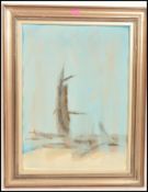 Dick Boulton ( Artist & Sculptor ) - ' Bleached Wreck ' - A 20th Century abstract pastel and