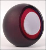 R.Glass - A retro vintage studio art glass paperweight ornament in the form of a Geode having a