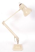 A vintage pre war Herbert Terry 1227 Anglepoise table / desk lamp in original cream painted