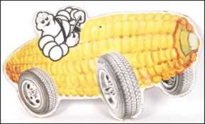 Michelin Tyres - A rare vintage antique advertising hardboard sign. Depicting Bibendum the '