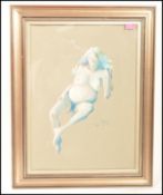 Dick Boulton ( Artist & Sculptor ) - ' Candle Afterimage ' - A 20th Century abstract pastle on