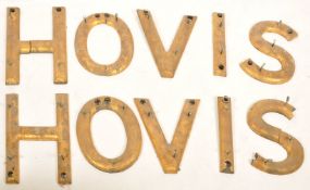 Hovis - An early to mid 20th Century Bakers Shop advertising sign for Hovis. Constructed from wood