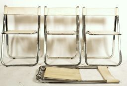 Arrben - Tamara - An original set of mid 20th century, circa 1970 's folding leather and chrome