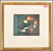 Dick Boulton ( Artist & Sculptor ) - ' Hot peppers ' - A 20th Century surrealist watercolour on