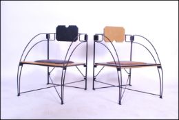 A Believed Philippe Stark - An extremely rare pair of 20th Century retro industrial modernist