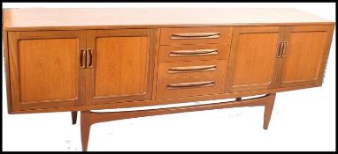 G-plan - Fresco - A good retro 1970's long john teak sideboard enclosed by moulded panelled door