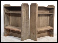 A pair of 19th century Victorian Gothic ecclesiast