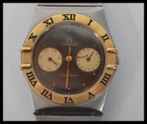 An 18ct gold and stainless steel cased Omega Const