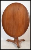 A Victorian 19th century mahogany tilt top breakfa