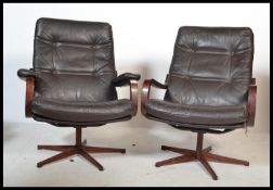 A pair of Scandinavian 20th Century retro vintage