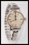 A vintage 1960s Omega wrist watch having a silvere