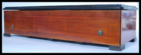 A 19th Century Swiss marquetry and rosewood cylind