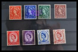 GB STAMPS 1959 Phosphor Graphite set (8v). Unmount