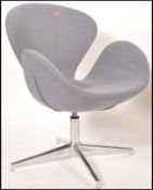 After Arne Jacobsen - A Fritz Hansen style swan ch